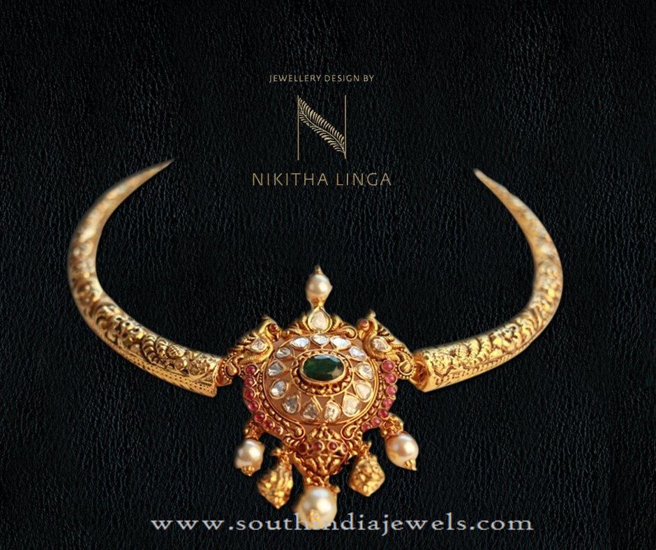 Indian Gold Necklace Design Pictures