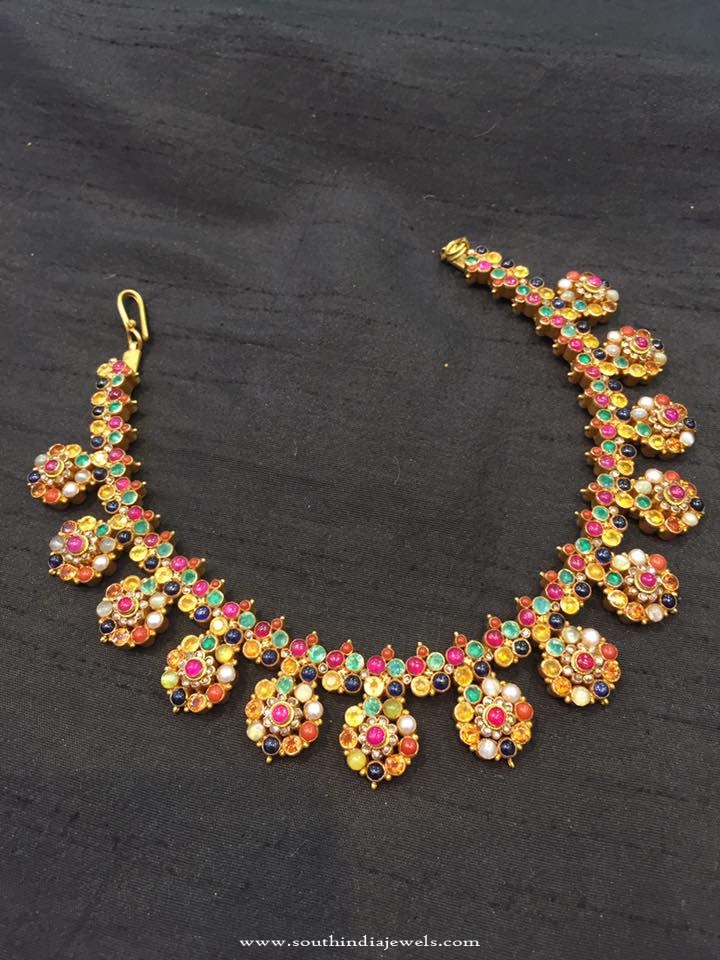 Navarathna Choker Necklace from Big Shop