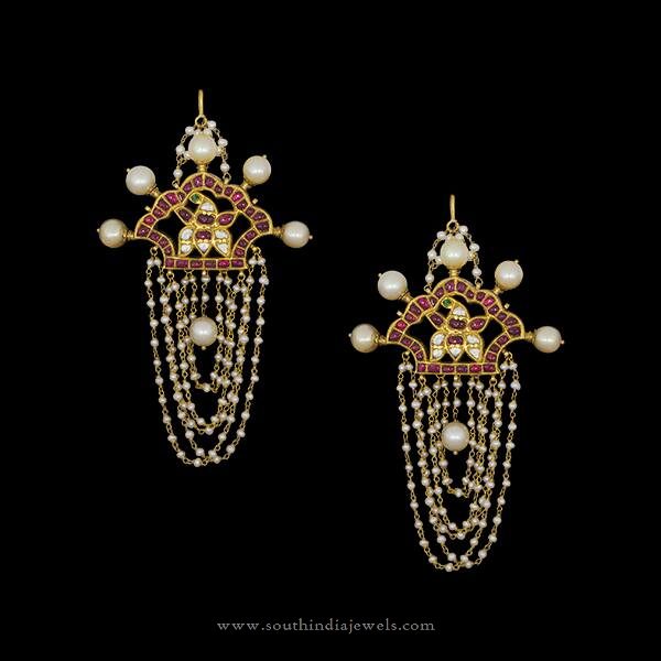 Gold Designer Earrings Hyderabad