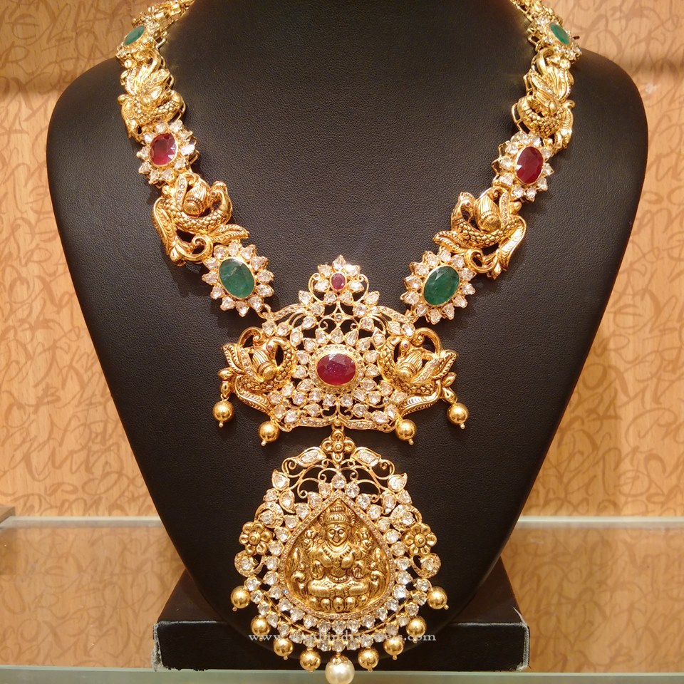 Gold Traditional Antique Haram ~ South India Jewels