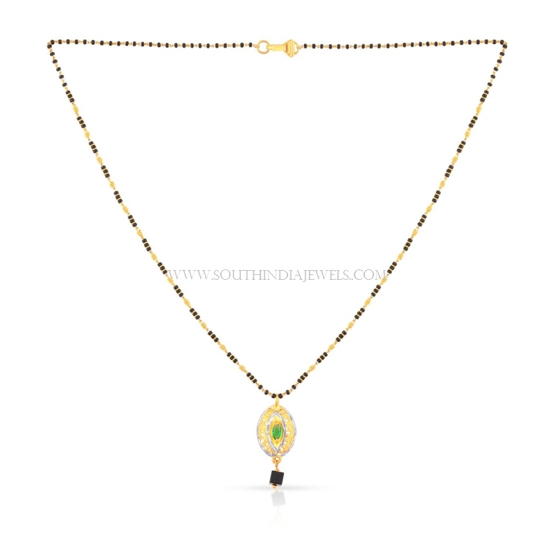 24kt gold mangalsutra designs with price