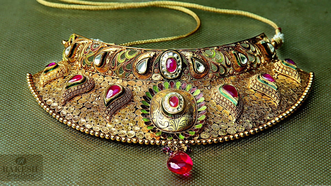 Designer Choker Necklace from Rakesh Jewellers