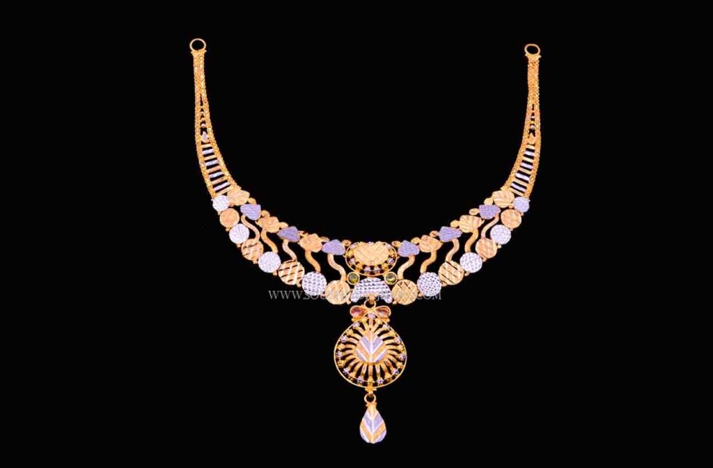 gold rhodium necklace