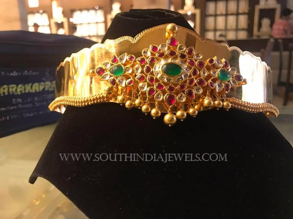 Gold Antique Vadanam From PSJ