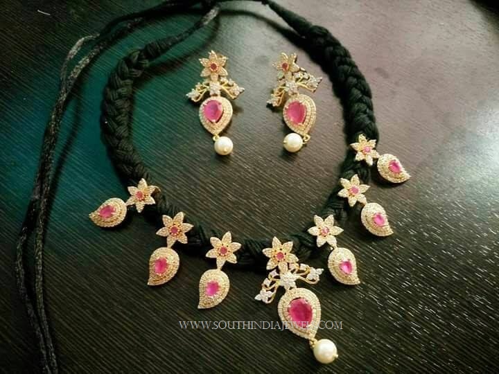 Rope Necklace With Rubies