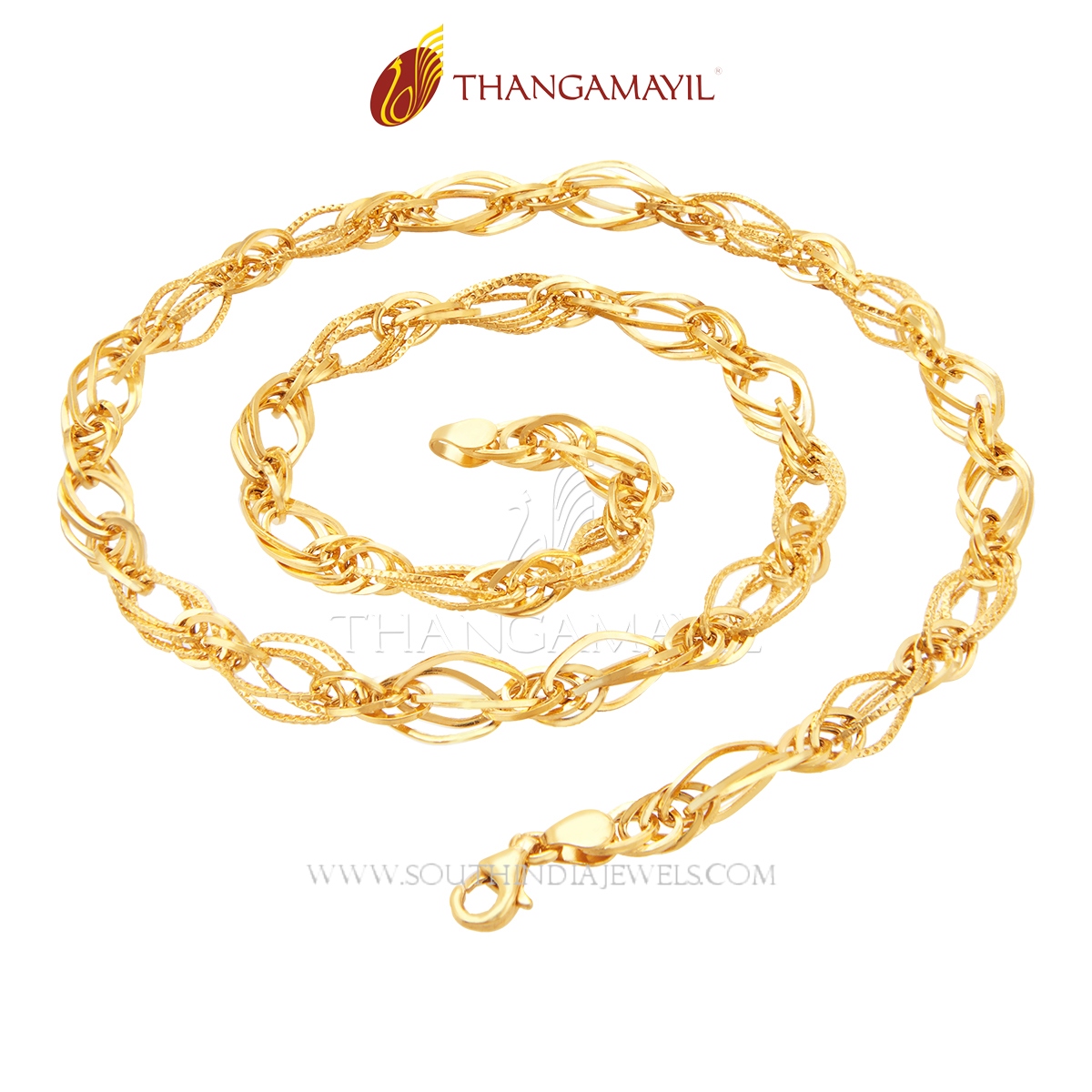 Gold Daily Wear Chain From Thangamayil Jewellery