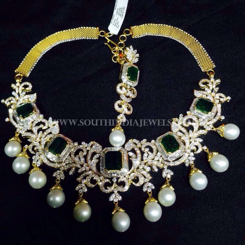 Diamond Emerald Necklace From Akra Diamonds