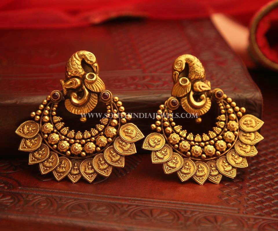 Bold Antique Earrings From Manubhai Jewellers