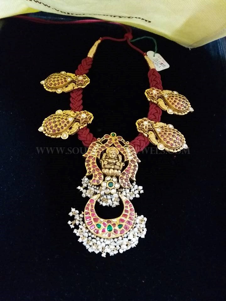Antique Ruby Thread Necklace From Vajra Jewellery