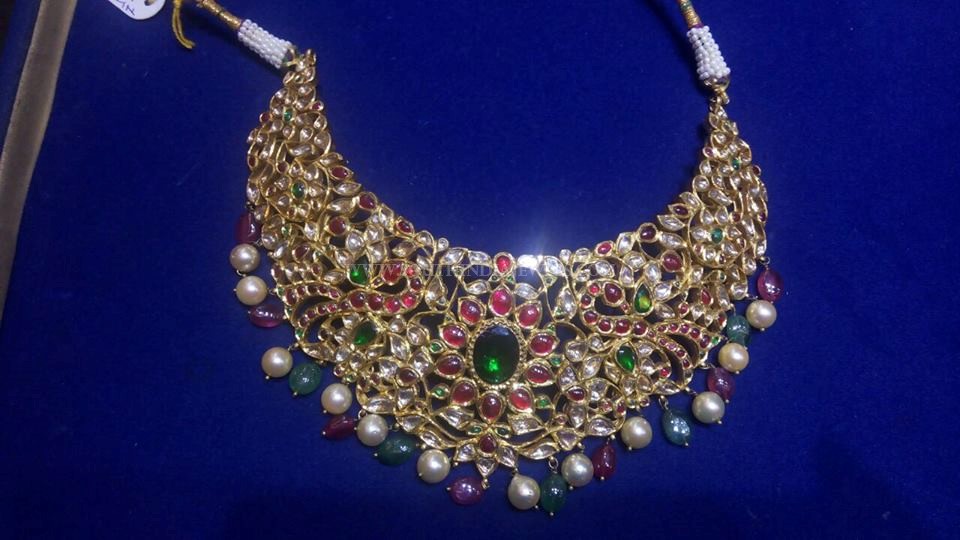 Gold Kundan Choker Necklace