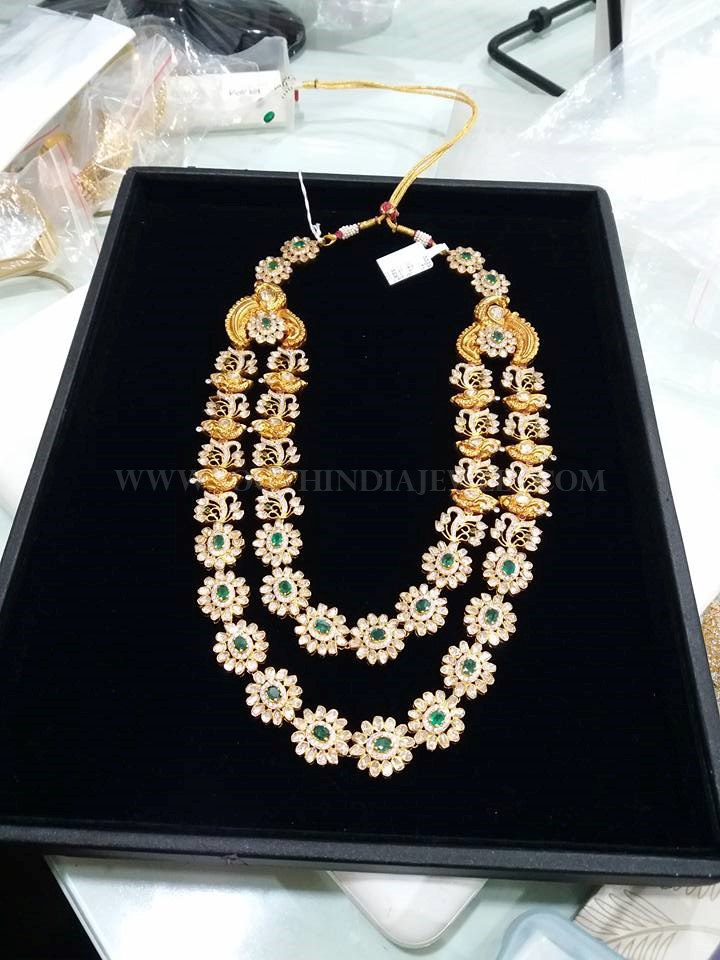 Two Layer Diamond Step Necklace From Vajra Jewelry