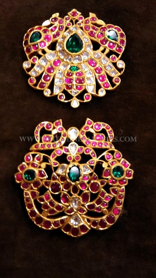 Gold Antique Hair Accessories - South India Jewels