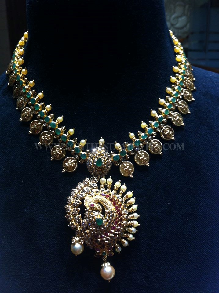 Gold Antique Uncut Diamond Necklace