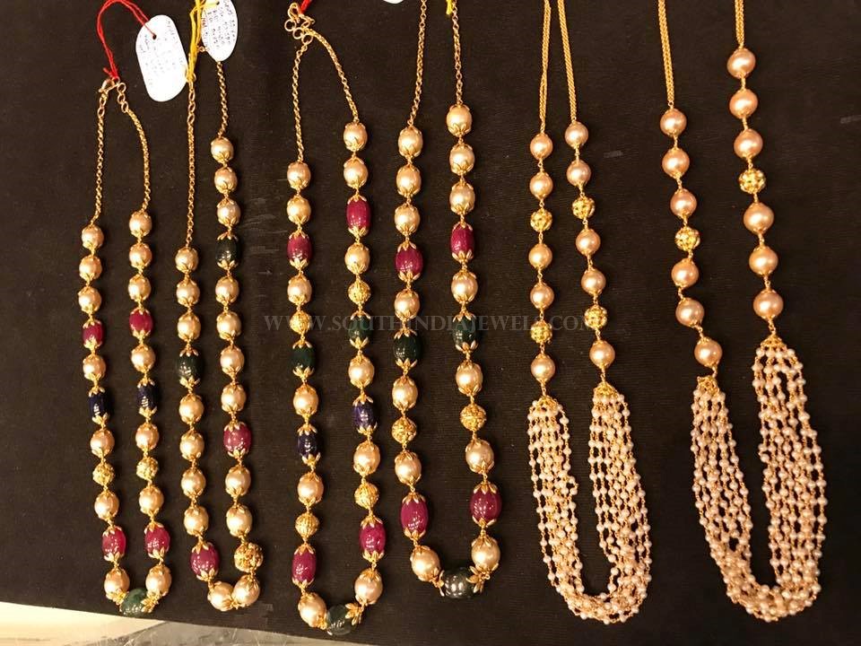 Gold Pearl Mala Collections