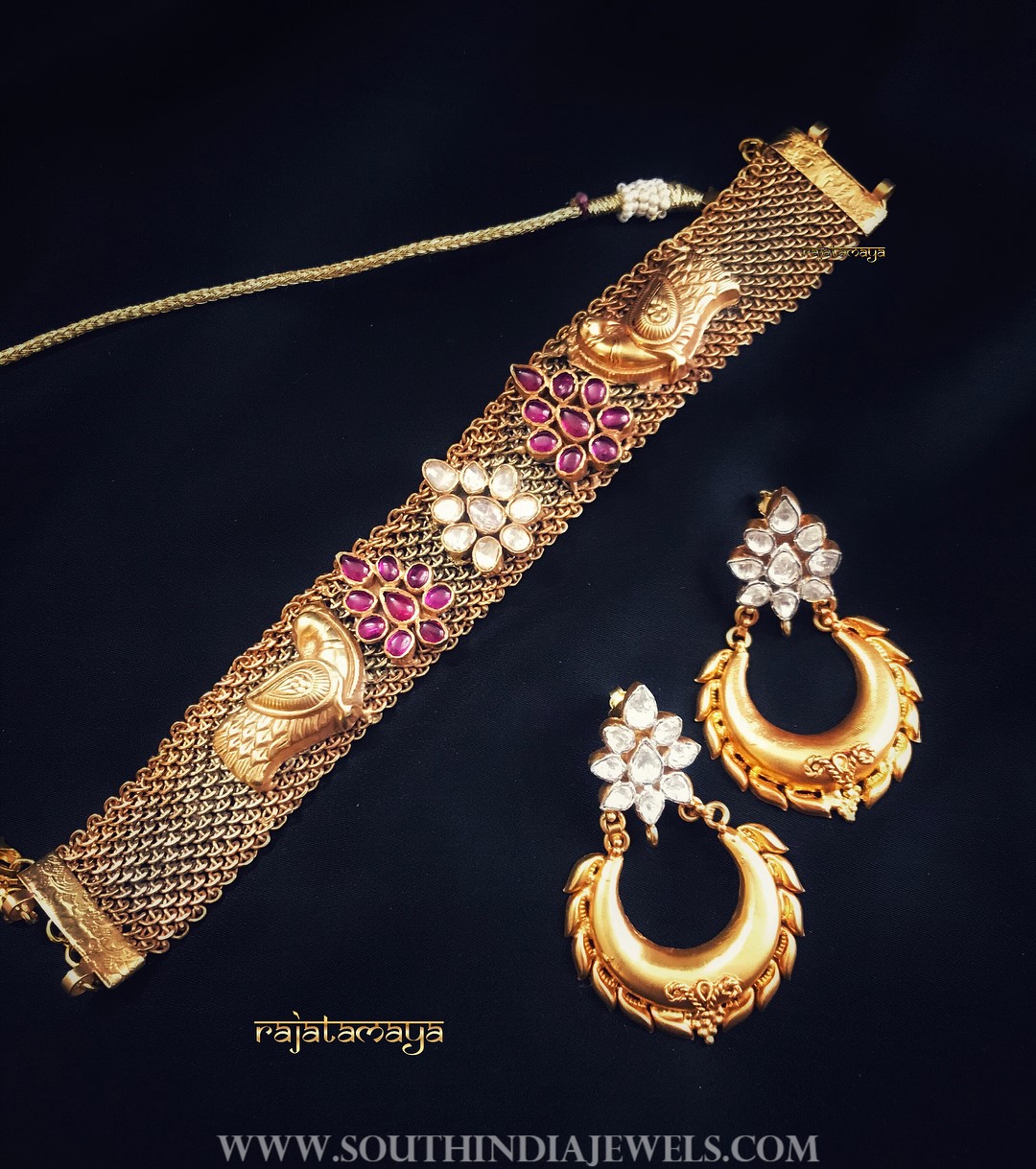 Antique Choker & Earrings From Rajatamaya