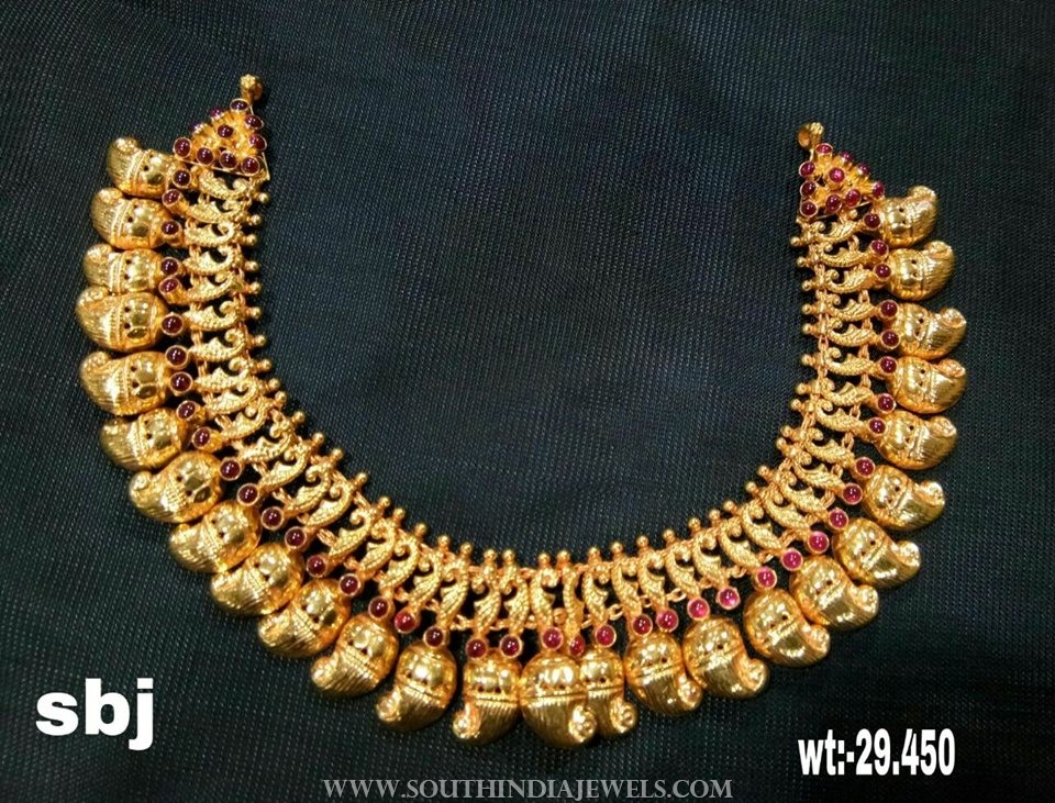 Plain Gold Necklace From Sri Balaji Jewellers