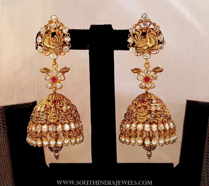 Antique Nakshi Jhumki From Mahalaxmi Jewellers