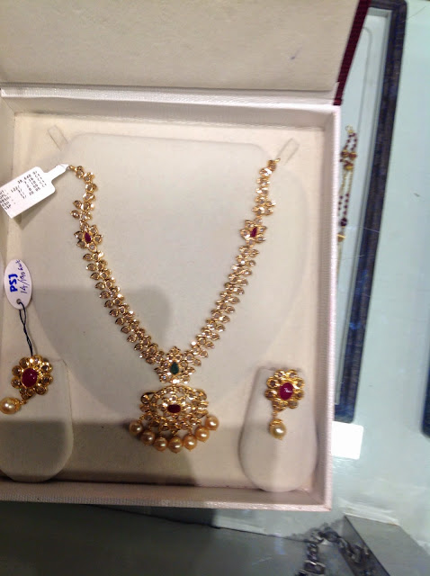 Gold uncut necklace Premraj shantilal jain