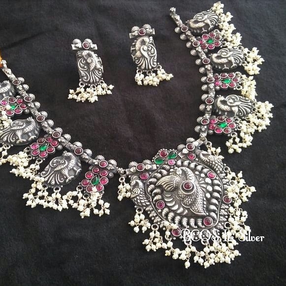 Silver Guttapusalu with pearls Bcos its silver