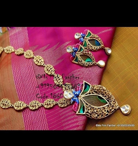 Unique Necklace Set Ms Pink Panthers