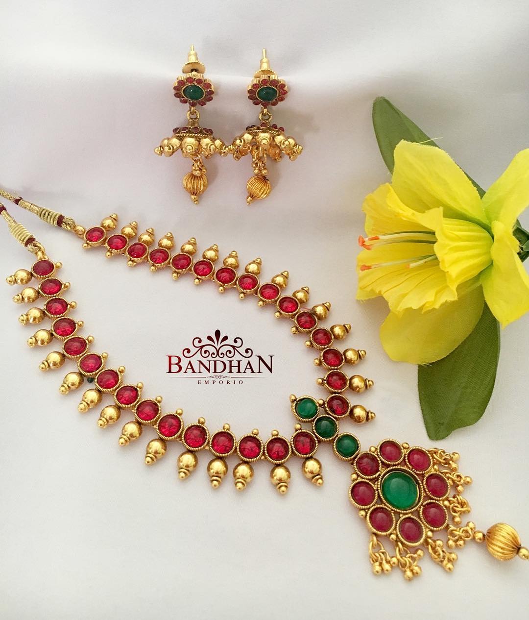 Irresistible Ruby necklace From Bandhan