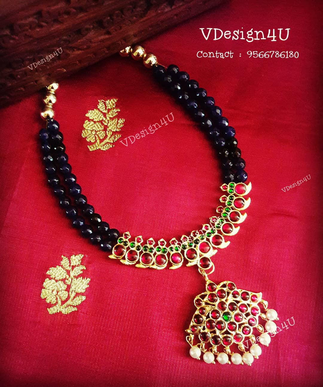 Semi Precious Mango Necklace From Vdesign