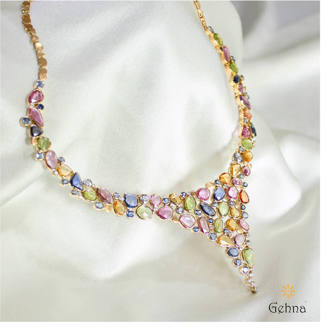 Latest Gold Necklace From Gehna India