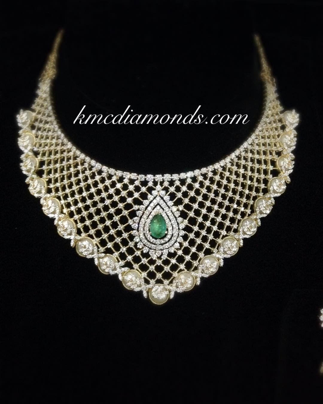 Attractive Diamond Necklace From Kmcl Diamonds