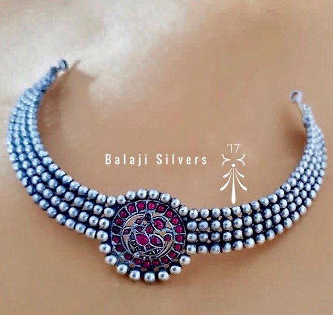 Stylish Simple choker From Balaji Silvers