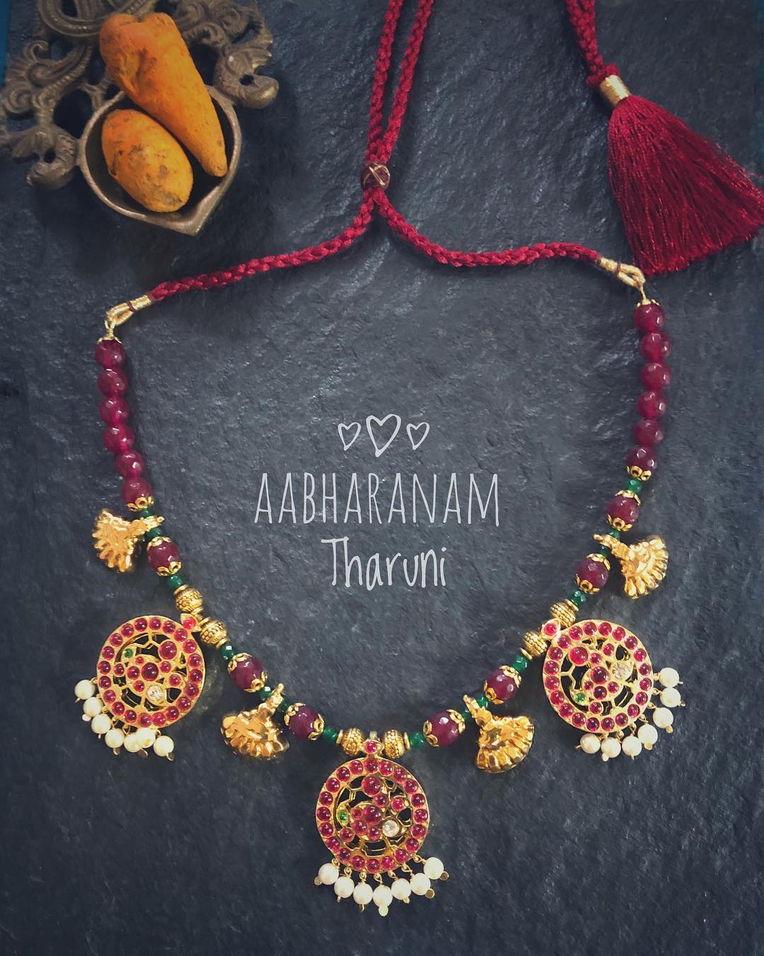 Beautiful Beaded Necklace From Abharanam