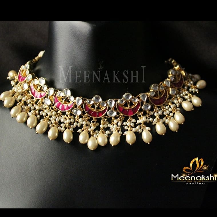 Designer Kundan Necklace From Meenakshi Jewellers