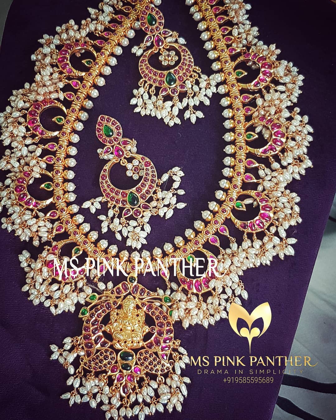 Bridal Necklace Set From Ms Pink Panthers