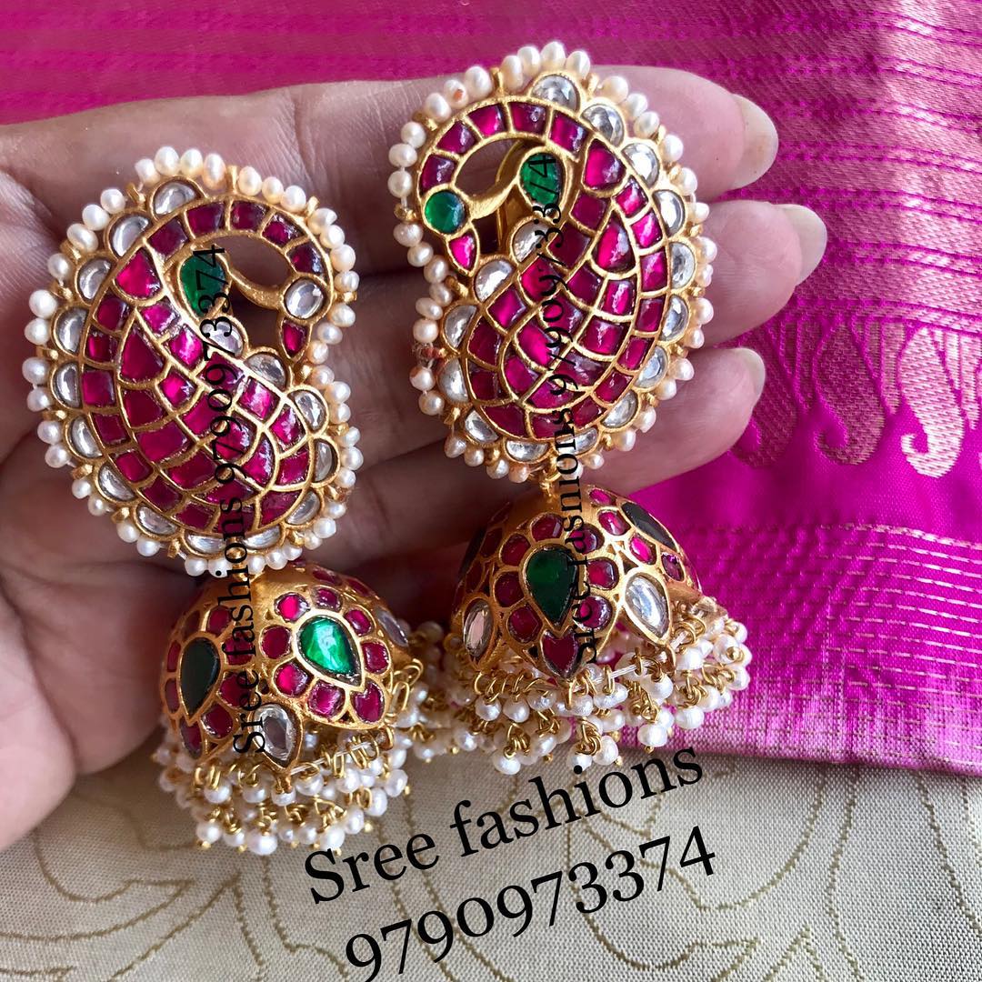 Classic Jhumka From Sree Exotic Silver Jewelleries