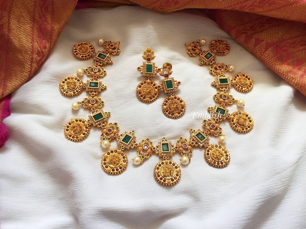 Classic Necklace Set From Emblish Coimbatore