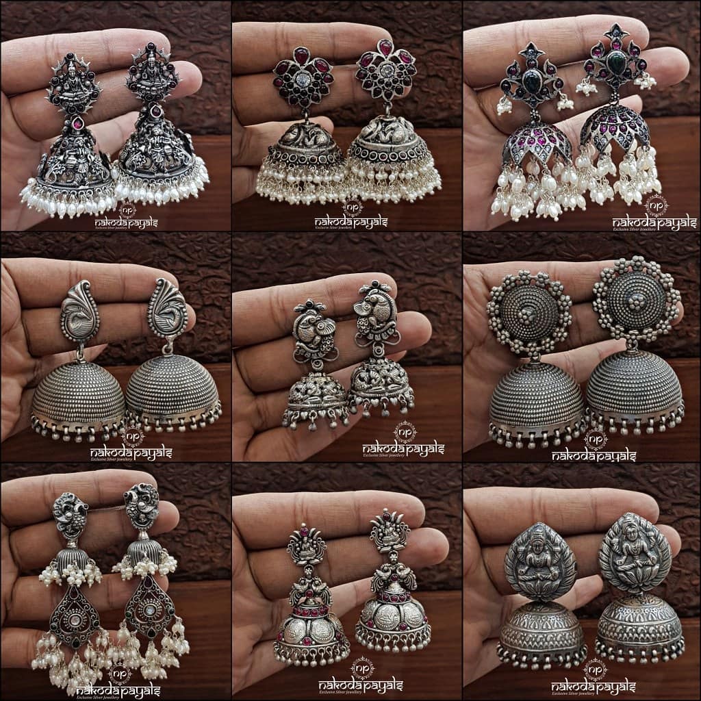 Pure Silver Jhumka Collections From Nakoda Payals - Copy