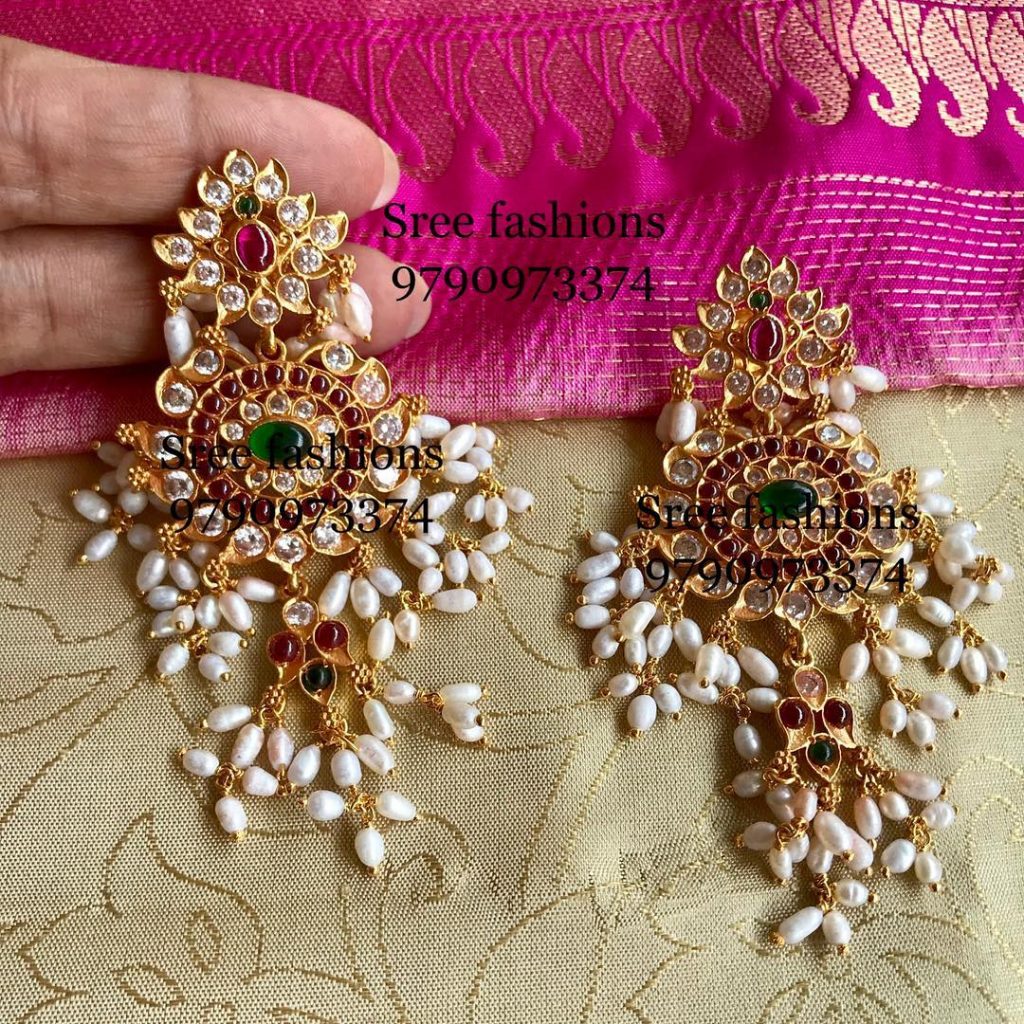 Classic Silver Earring From Sree Exotic Silver Jewelleries