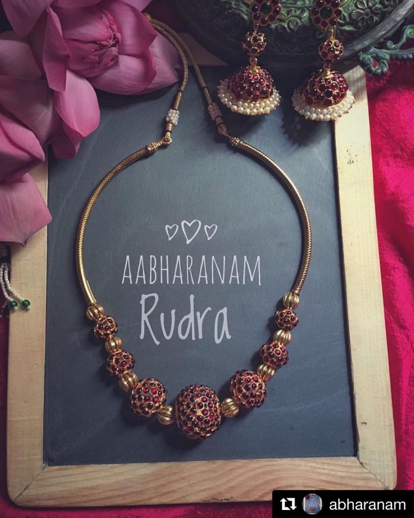 Ethnic Necklace From Abharanam