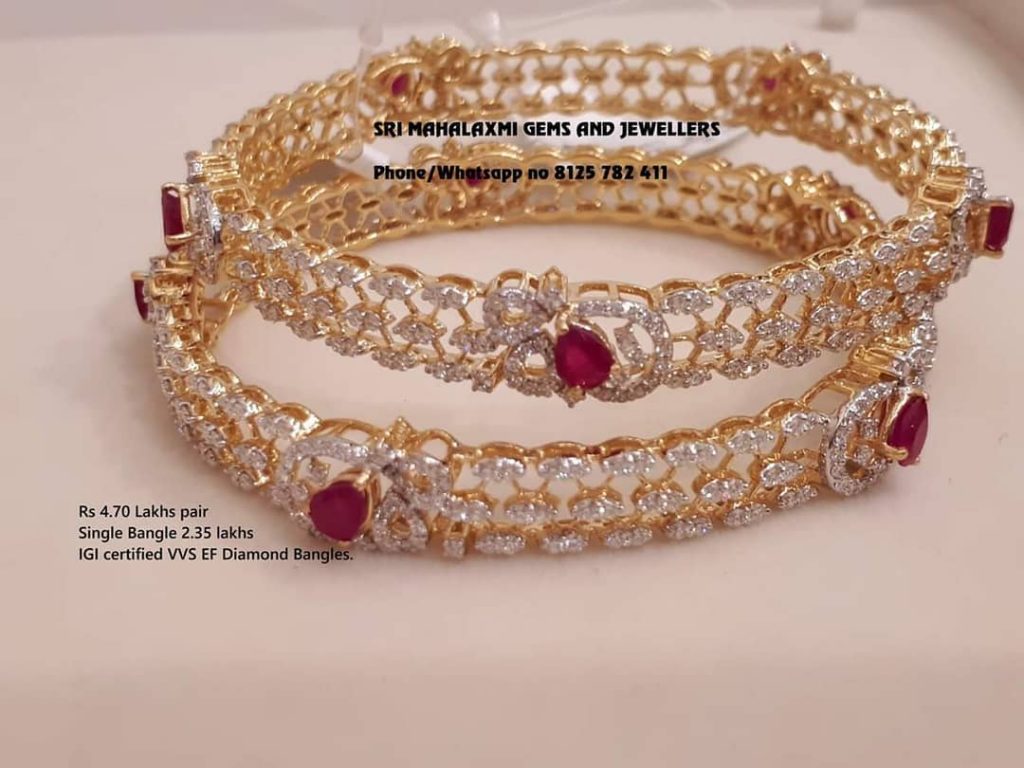 Stunning Stone Bangles From Sri Mahalakshmi Gems And Jewellers