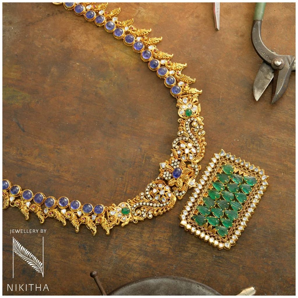 The Royal Emerald Necklace From Nikitha
