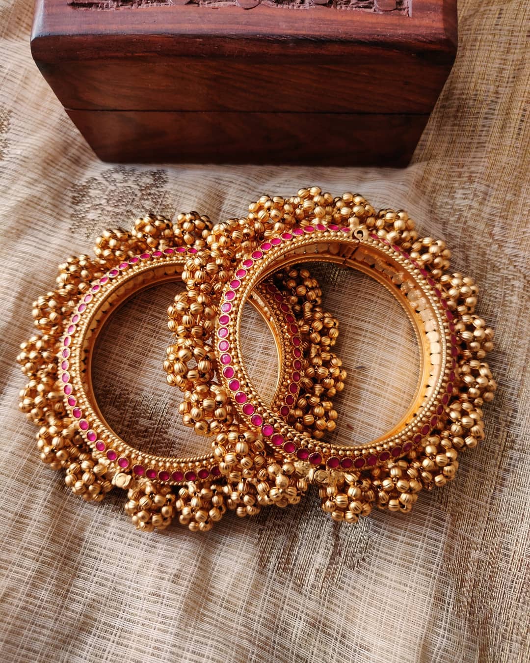 Beautiful Heavy Kada Bangles From Aashriyas Chennai ~ South India Jewels