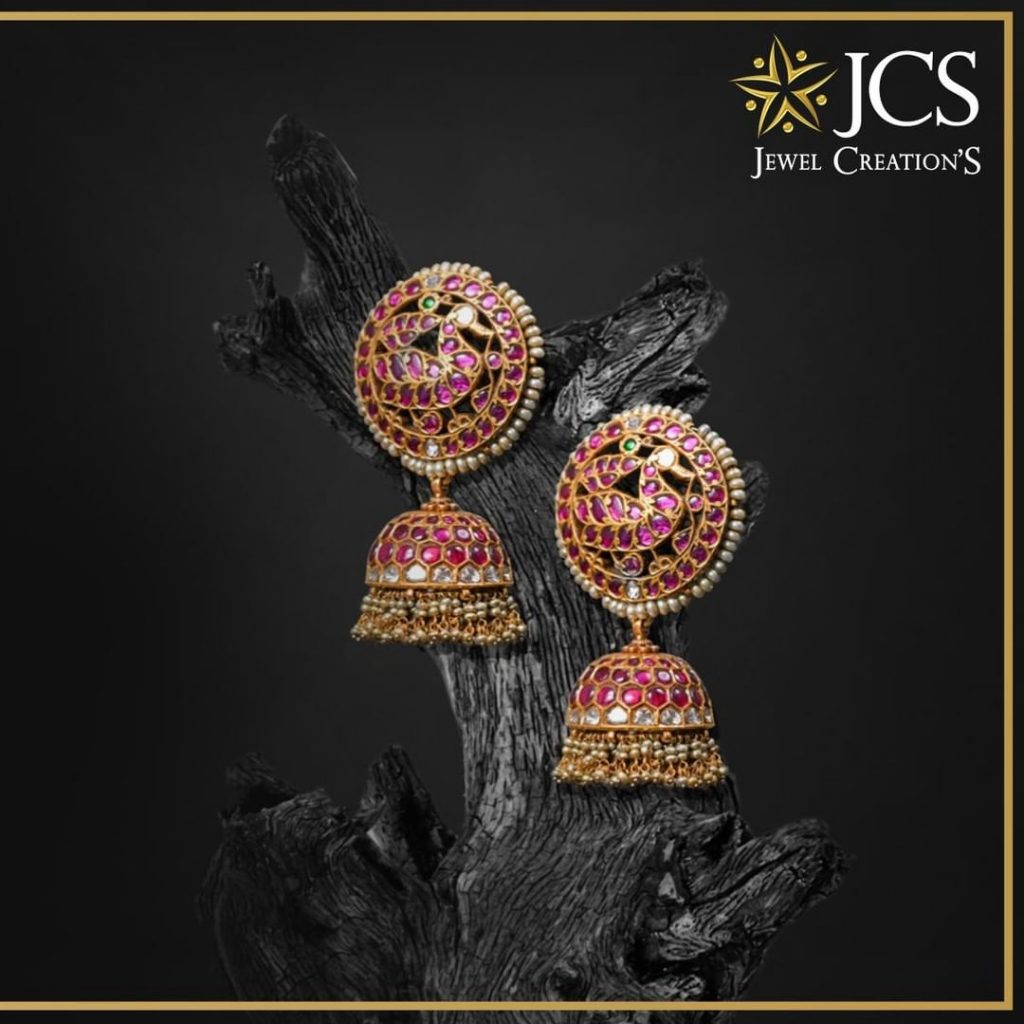 Beautiful Jhumkas From JCS Jewel Creations