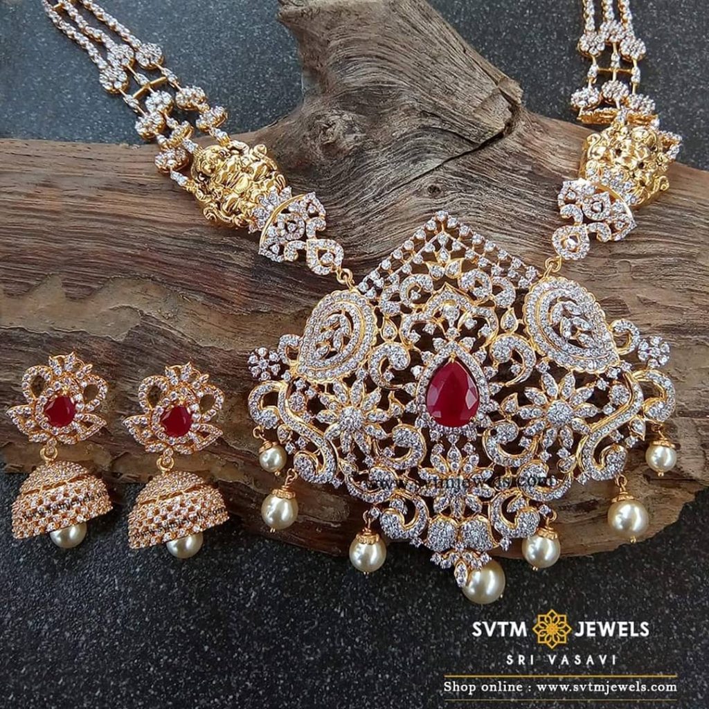 Classic Gold Stone Necklace From SVTM