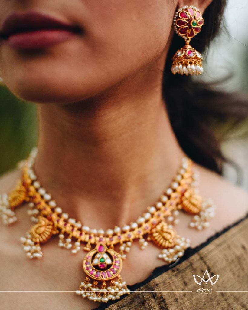 Elegance Necklace Set From Aarni By Shravani