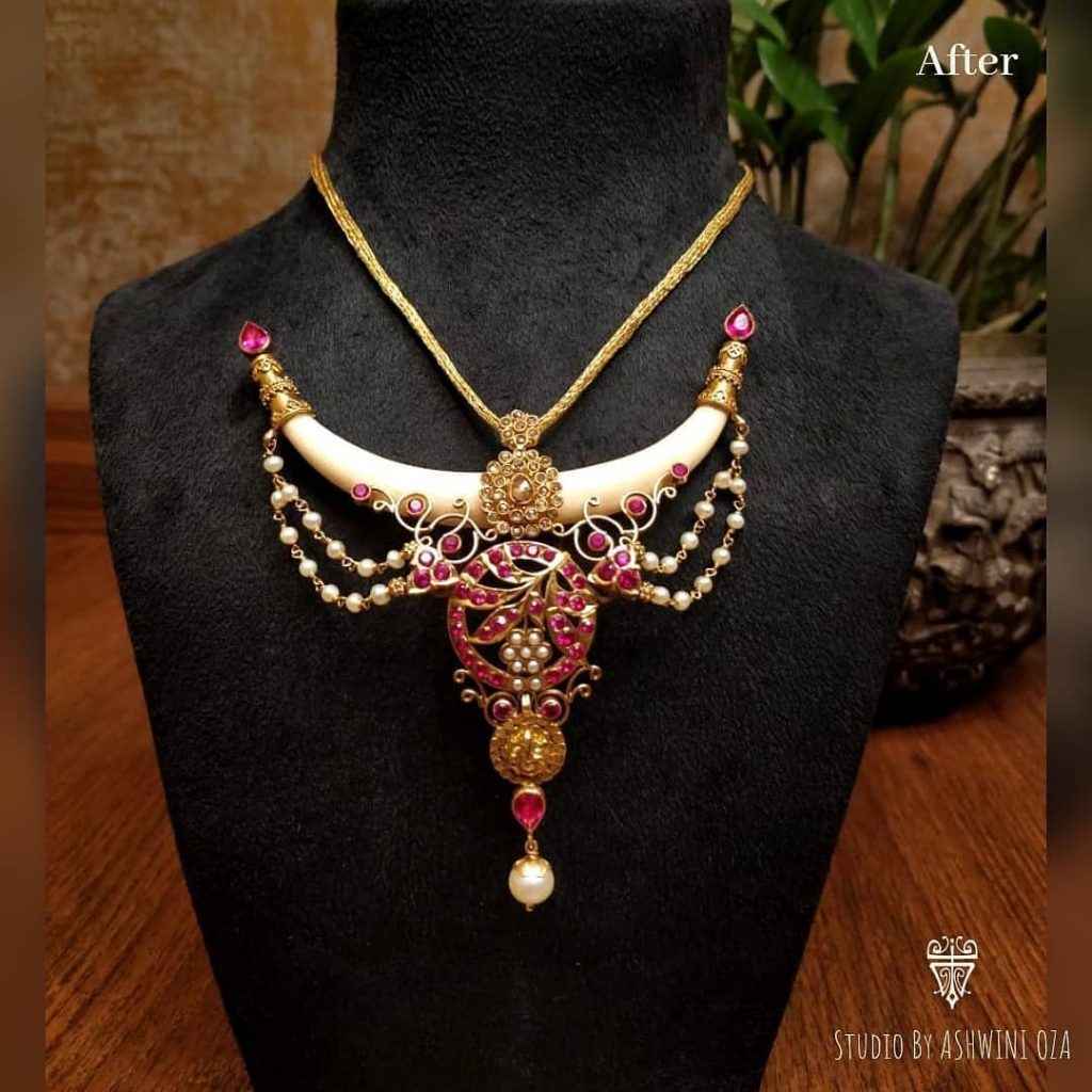 Unique Gold Necklace From Arnav Jewellery