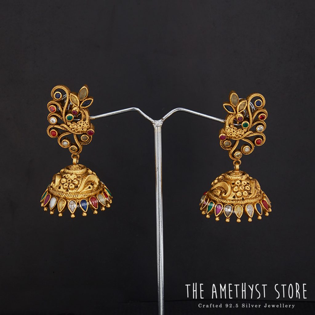 Cute Silver Jhumka From The Amethyst Store