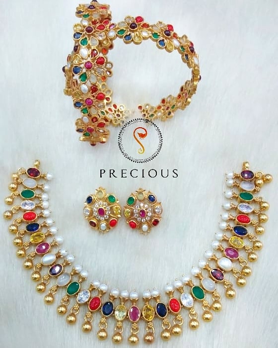 Navrathna Necklace Set From Precious And You