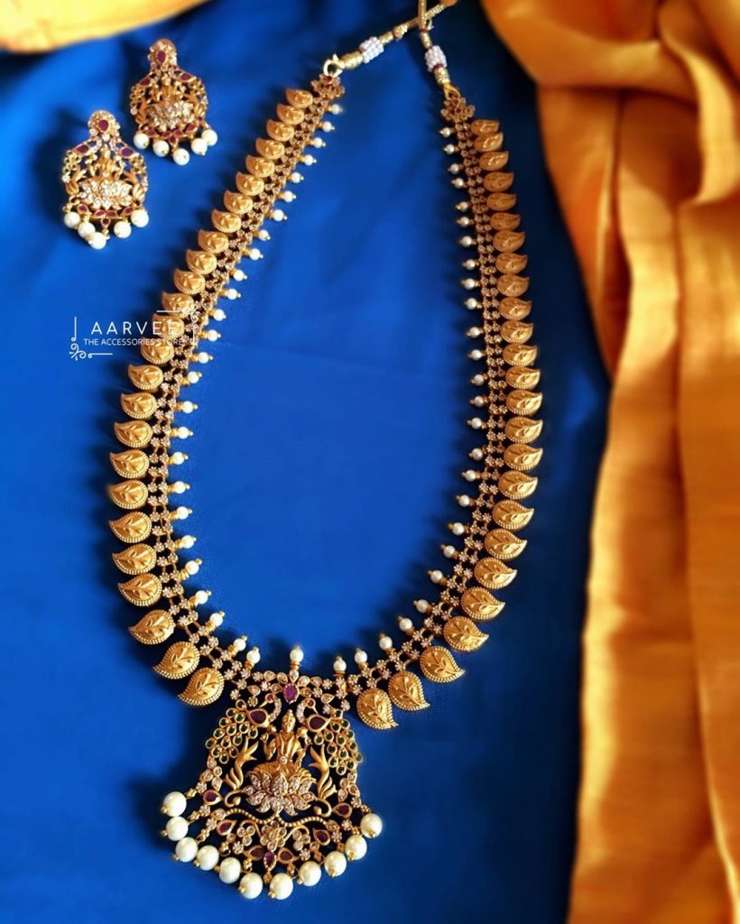 Traditional Long Necklace Set From Aarvee