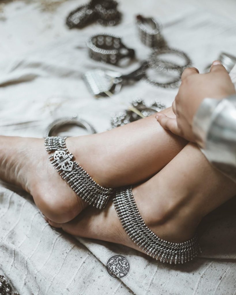 Trendy Silver Anklet From Silver Line Jewellery