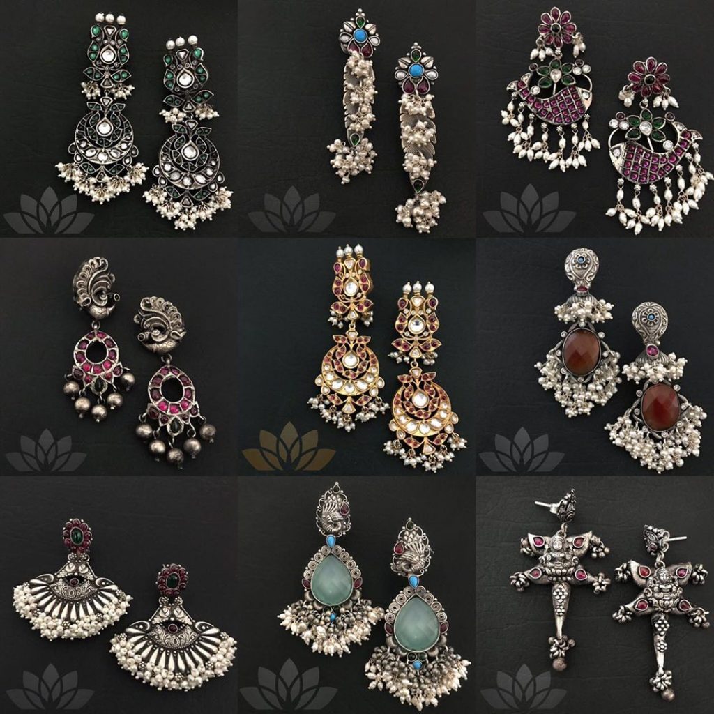 Trendy Silver Earring Collections From Prade Jewels