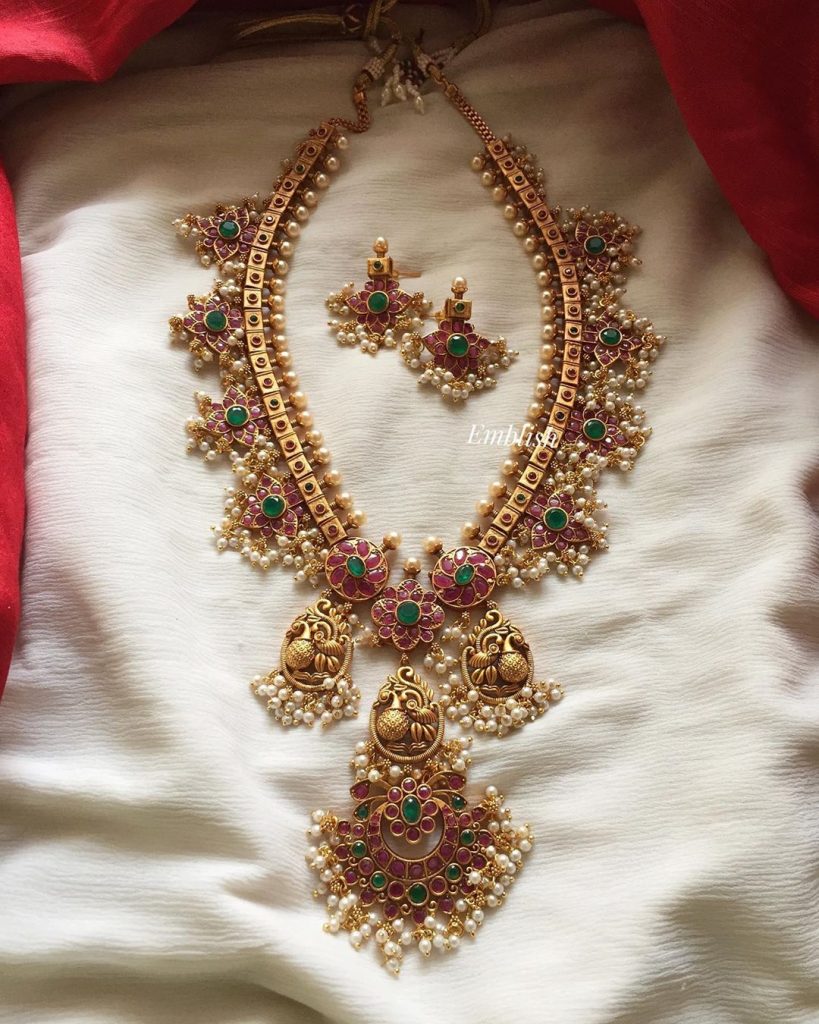 Beautiful Guttapusalu Necklace Set From Emblish Coimbatore